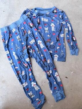 Toddler Paris La Petite Cafe 2 Piece Bamboo Pajamas 2T